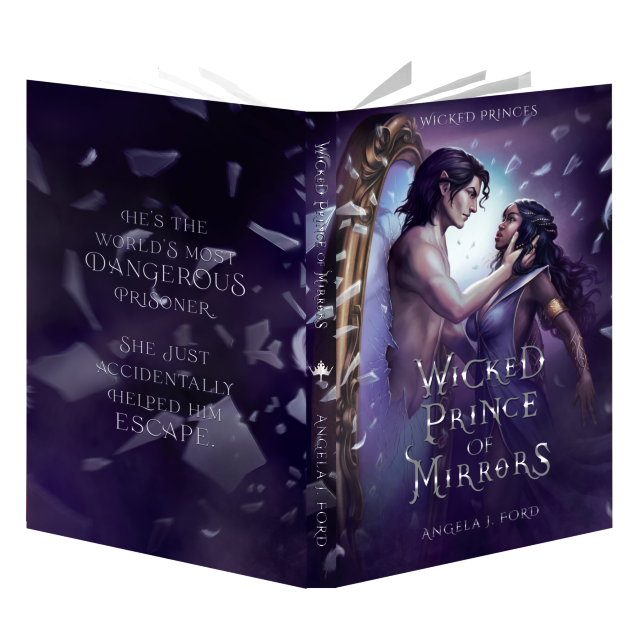 Wicked Prince of Mirrors: A villain gets the girl romantasy - Angela J. Ford | Fantasy Author