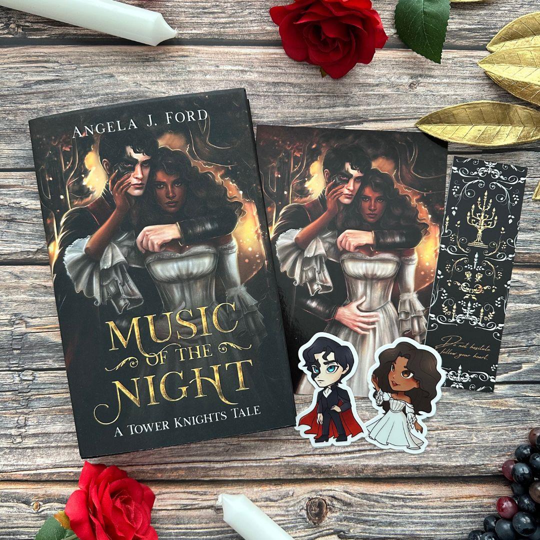 Music of the Night with book swag