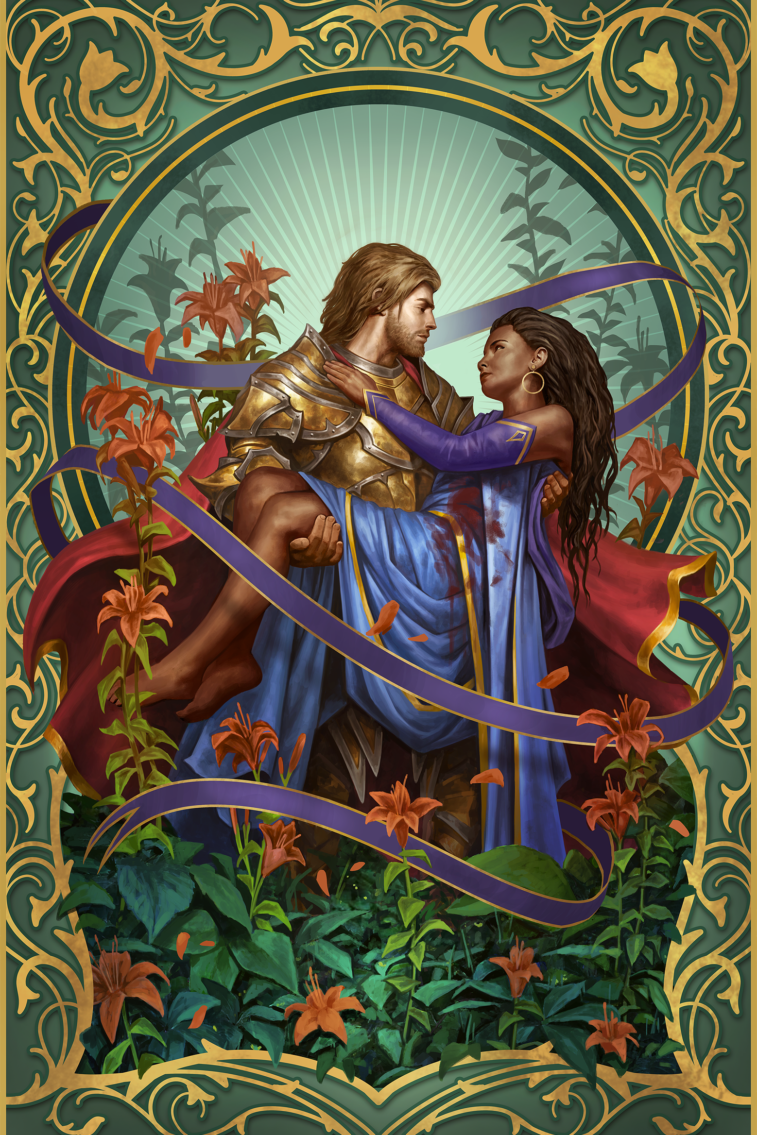 a forbidden love romantasy betwen an immortal night and a princess